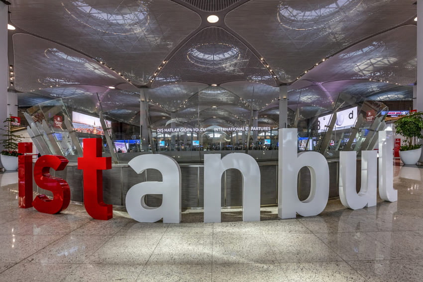 Hall de l'aéroport d'Istanbul
